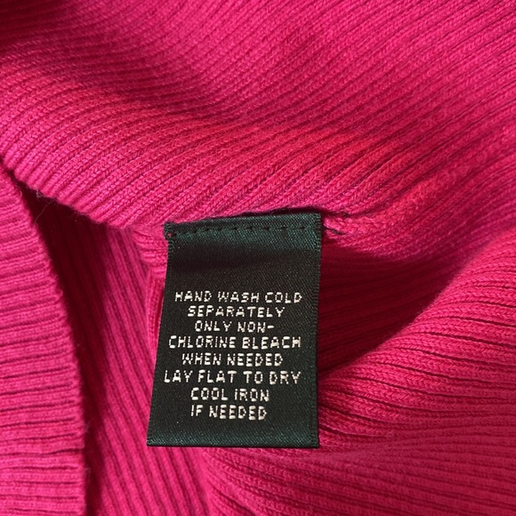 Lauren Ralph Lauren Pink Turtleneck Sweater - Picture 9 of 9